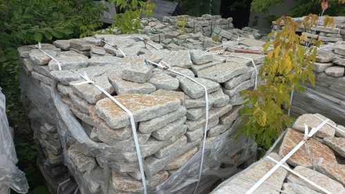 Гранитный плитняк галтованный для парковки купить в Фрязино