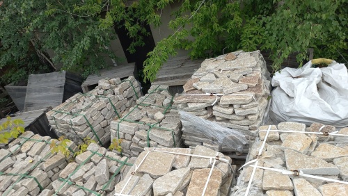 Гранитный плитняк галтованный для парковки купить в Фрязино