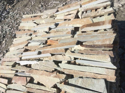 Горбушка златолит золотистый для облицовки купить в Фрязино